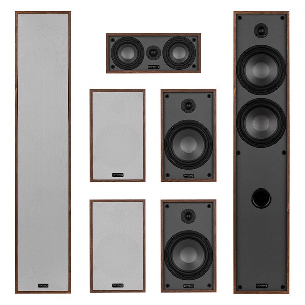 Main product image for Dayton Audio Classic Collection Wood 7 Channel Home Theater Bundle300-6714